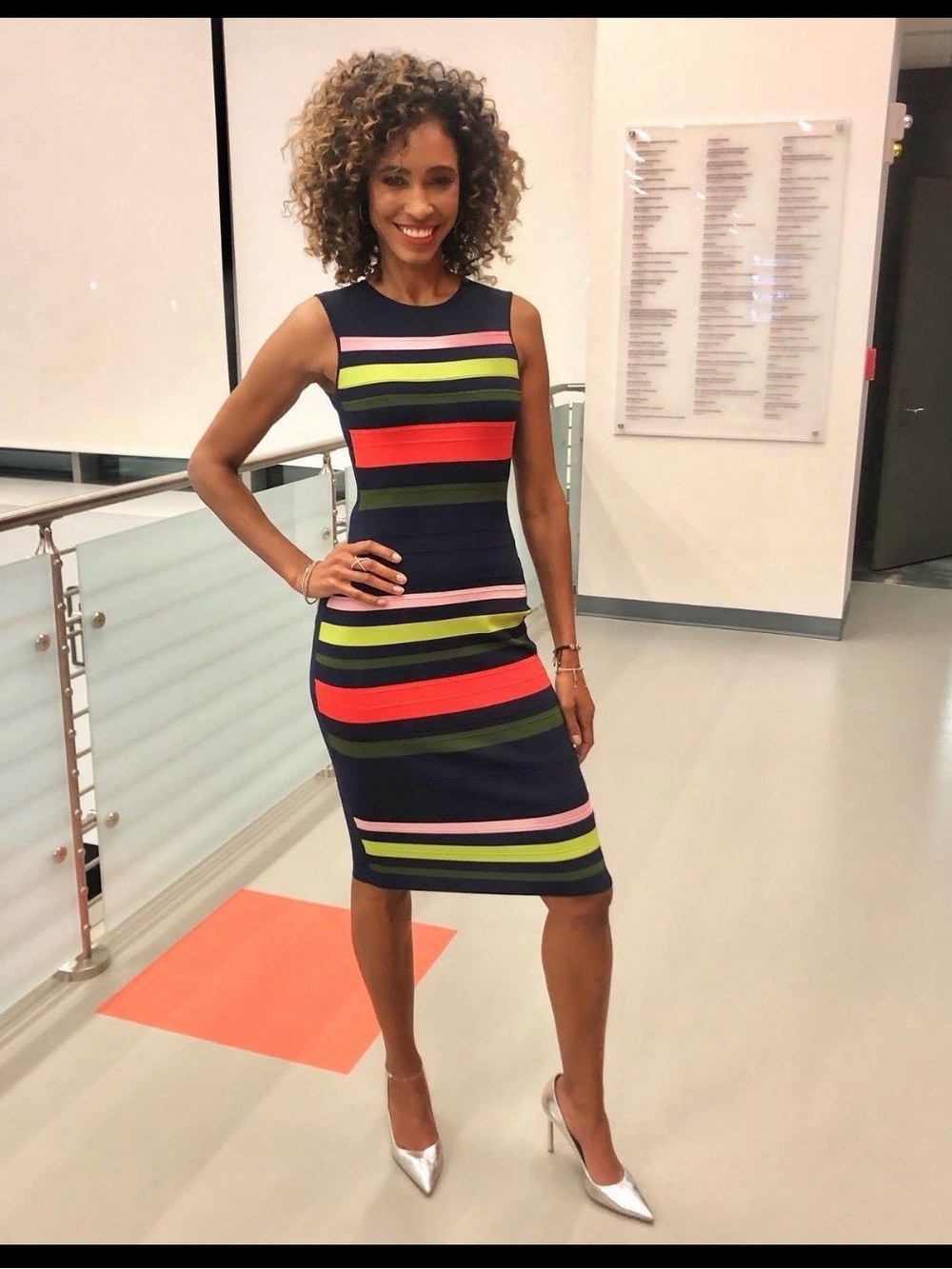 Sage Steele ESPN News Reporter Life Size Cardboard Cutout Free Shipping!